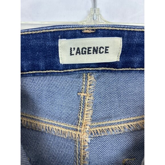 L’Agence Mira Ultra High Rise Bootcut Cropped Jeans in Hampton Size 28 - Picture 5 of 13